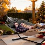 SUNCREAT Double Hammock with Stand for Two