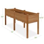 Elevated Wooden Raised Garden Bed Planter Box