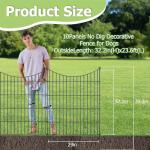 10-Panel Outdoor Dog Fence for Yard Use
