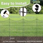 10-Panel Outdoor Dog Fence for Yard Use