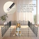 10-Panel Outdoor Dog Fence for Yard Use