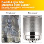 Hykolity 42000 BTU Outdoor Pyramid Patio Heater