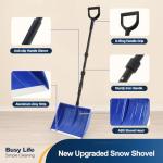Yocada 55-Inch Snow Shovel with D-Grip Handle