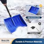 Yocada 55-Inch Snow Shovel with D-Grip Handle