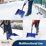 Yocada 55-Inch Snow Shovel with D-Grip Handle