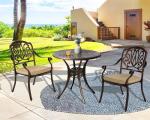 TITIMO 3-Piece Outdoor Dining Set in All-Weather Aluminum