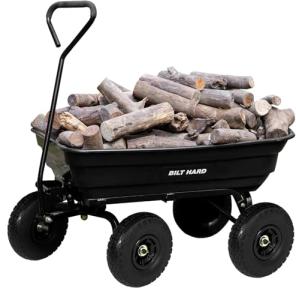 BILT HARD 4 Cu.Ft. Poly Yard Dump Cart