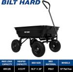 BILT HARD 4 Cu.Ft. Poly Yard Dump Cart