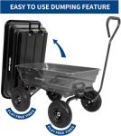 BILT HARD 4 Cu.Ft. Poly Yard Dump Cart