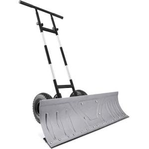 Heavy-Duty 36in Snow Pusher with Adjustable Handle