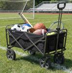 Collapsible Folding Outdoor Utility Wagon - Black