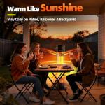 Haimmy 34-Inch Electric Patio Heater, 1500W