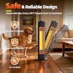 Haimmy 34-Inch Electric Patio Heater, 1500W