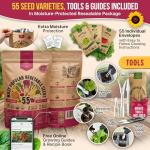 Vegetable Seeds Variety Pack - 55 Non-GMO Seeds