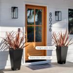 Veradek V-Resin Black Taper Planter Set, 30" - 2pc