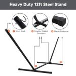 SUNCREAT Double Hammock with Stand for Two