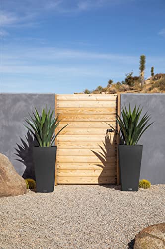 Veradek V-Resin Black Taper Planter Set, 30" - 2pc