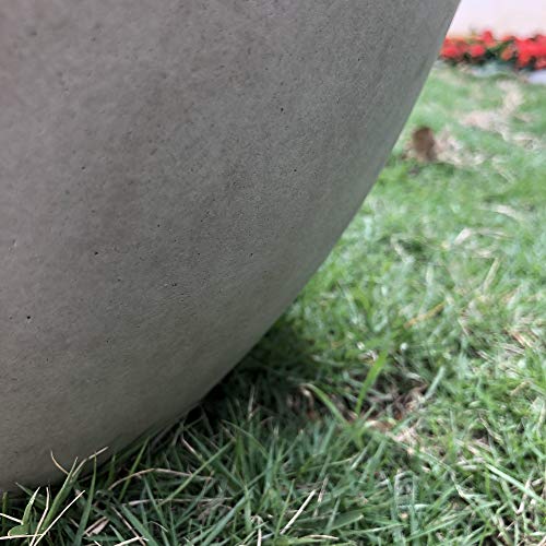 18 Inch Round Concrete Planter for Indoor/Outdoor Use