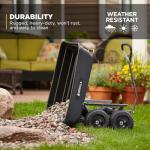 Gorilla Carts Poly Garden Dump Cart, 600 lb Capacity