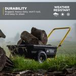 Gorilla Carts Poly Dump Cart, Garden Wagon, 4 cu ft