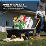 Gorilla Carts Poly Dump Cart, Garden Wagon, 4 cu ft