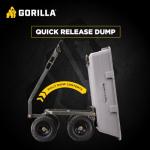 Gorilla Carts Heavy Duty Poly Garden Wheelbarrow Cart