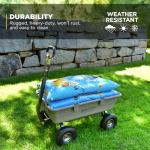 Gorilla Carts Heavy Duty Poly Garden Wheelbarrow Cart