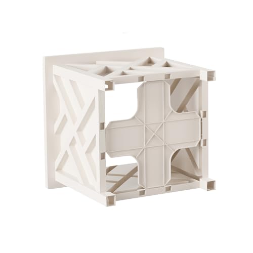 White Lattice Flower Box Planters for Garden Decor