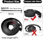 No-Dig 33FT Flexible Garden Edging Kit