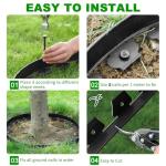 No-Dig 33FT Flexible Garden Edging Kit