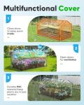 Mini Cloche Greenhouse with Elevated Bottom, Waterproof UV-Resistant