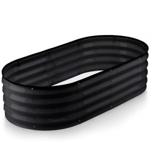 Tool-Free Assembly Galvanized Raised Garden Bed, 4×2 ft