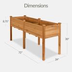 Elevated Wooden Raised Garden Bed Planter Box