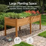 Elevated Wooden Raised Garden Bed Planter Box