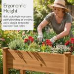 Elevated Wooden Raised Garden Bed Planter Box