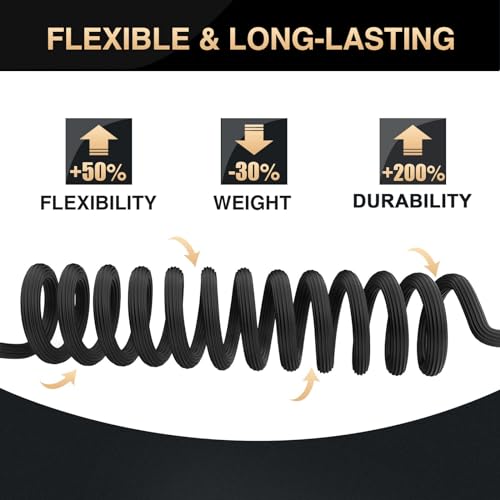 100ft Expandable Garden Hose with Leak-Proof Nano Rubber