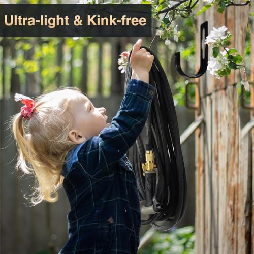 100ft Expandable Garden Hose with Leak-Proof Nano Rubber
