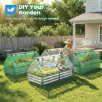 Quictent Galvanized Metal Raised Garden Bed Kit