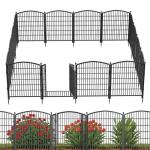 31" No Dig Decorative Garden Fence with Gate