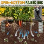 Large Galvanized Raised Garden Bed for Easy Gardening