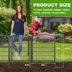 31" No Dig Decorative Garden Fence with Gate