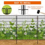 15 Panel No Dig Fence with Gate for Dogs