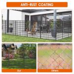 15 Panel No Dig Fence with Gate for Dogs