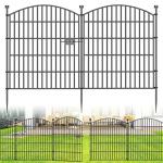Decorative Garden Fence Panels with Gate - 32in Height