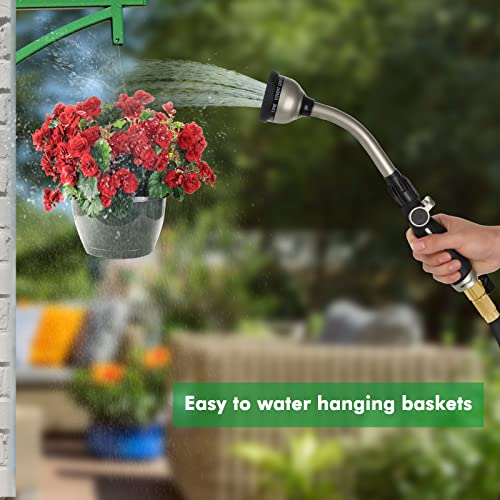 Metal Garden Hose Wand with 10 Spray Patterns