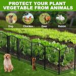 31" No Dig Decorative Garden Fence with Gate