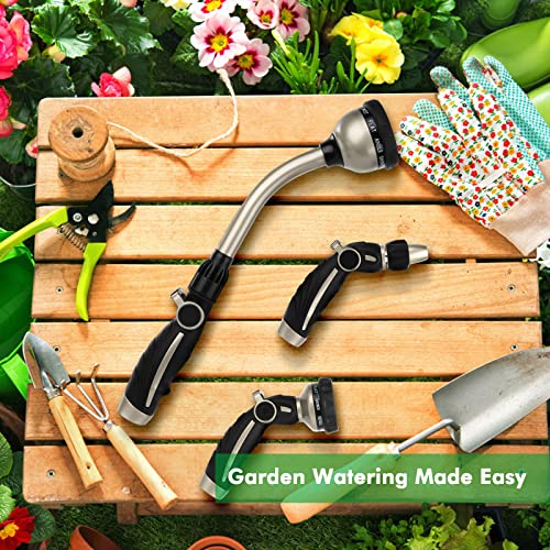 Metal Garden Hose Wand with 10 Spray Patterns