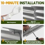 Large Galvanized Raised Garden Bed for Easy Gardening