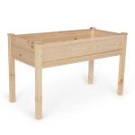 Wooden Raised Garden Bed with Liner - 48"x24"x30
