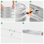 8ft Galvanized Raised Garden Bed Kit